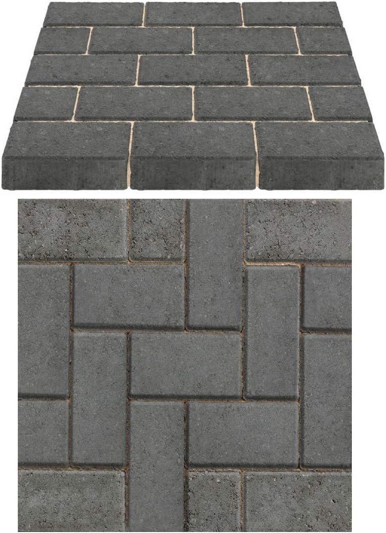 Marshalls Standard Block Paving 200mm x 100mm x 50mm Charcoal Pack Quantity 488