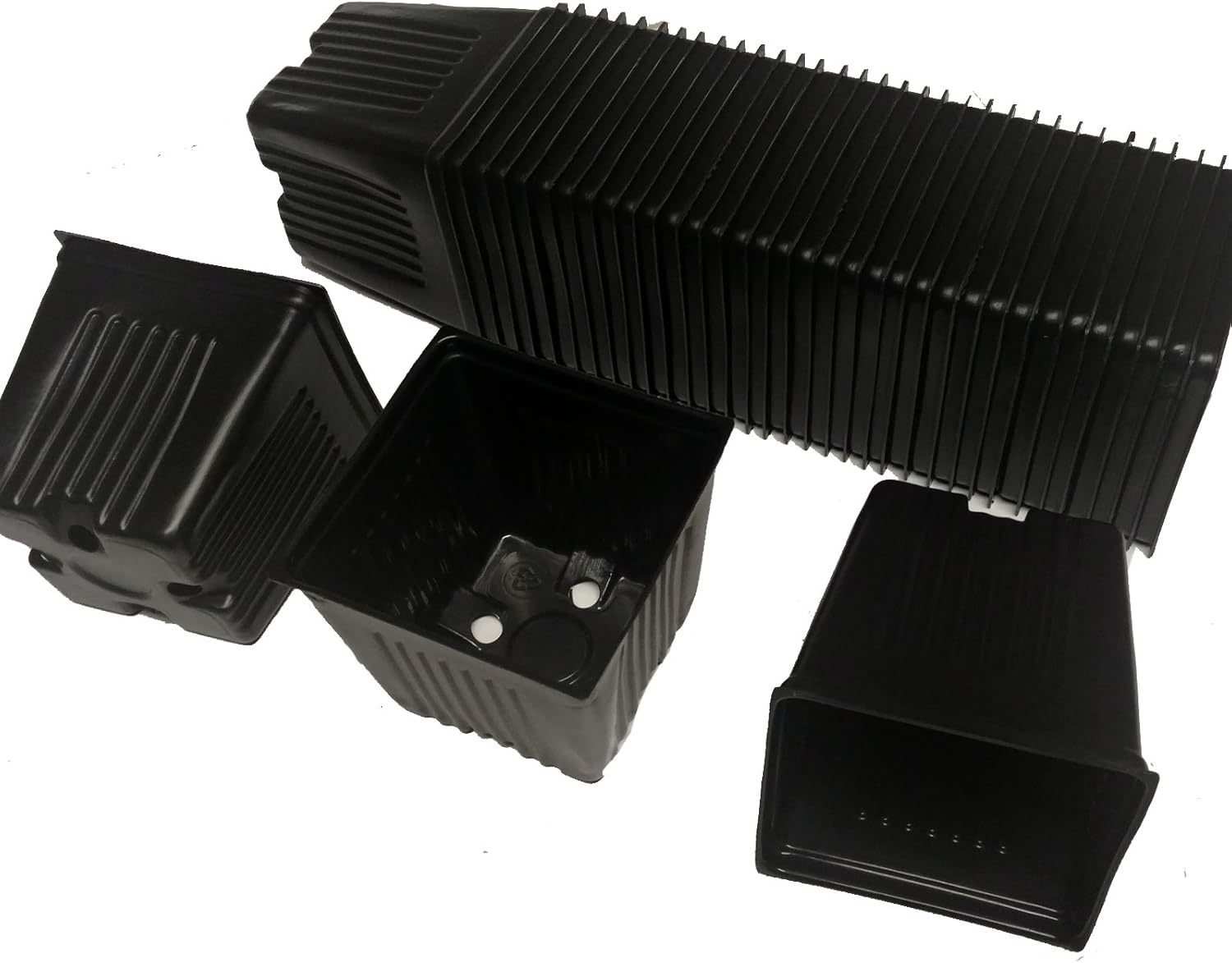 Gage Durapot Square Plastic Nursery Pots, 3 1/2 - Qty.150 - Flowers seed starting strawberries herbs