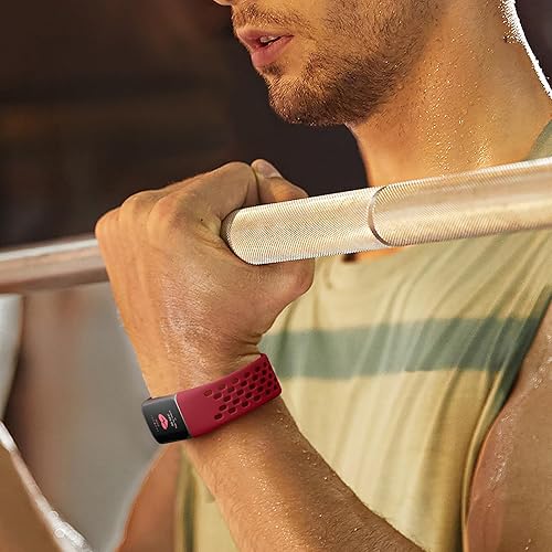 Miniatura 4 de Getino Correas de carga compatibles con Fitbit  Correa deportiva de repuesto suave y transpirable para mujeres y hombres, pulseras ajustables para