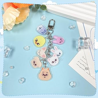 Skz Keychain, Stray Keychain, Cartoon keyring Acrylic Double-Sided