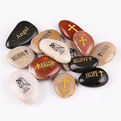 Miniatura 4 de 50 piedras de ángel de la guarda, piedras de ángel de la guarda, oración de serenidad, grabadas, inspiradoras, inspiradoras, inspiradoras, piedras