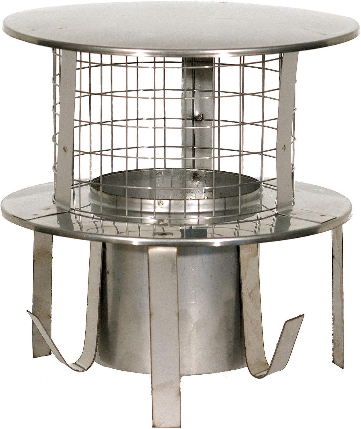 ChimFit 6" Stainless Steel Pot Hanging Cowl with Bird Guard for