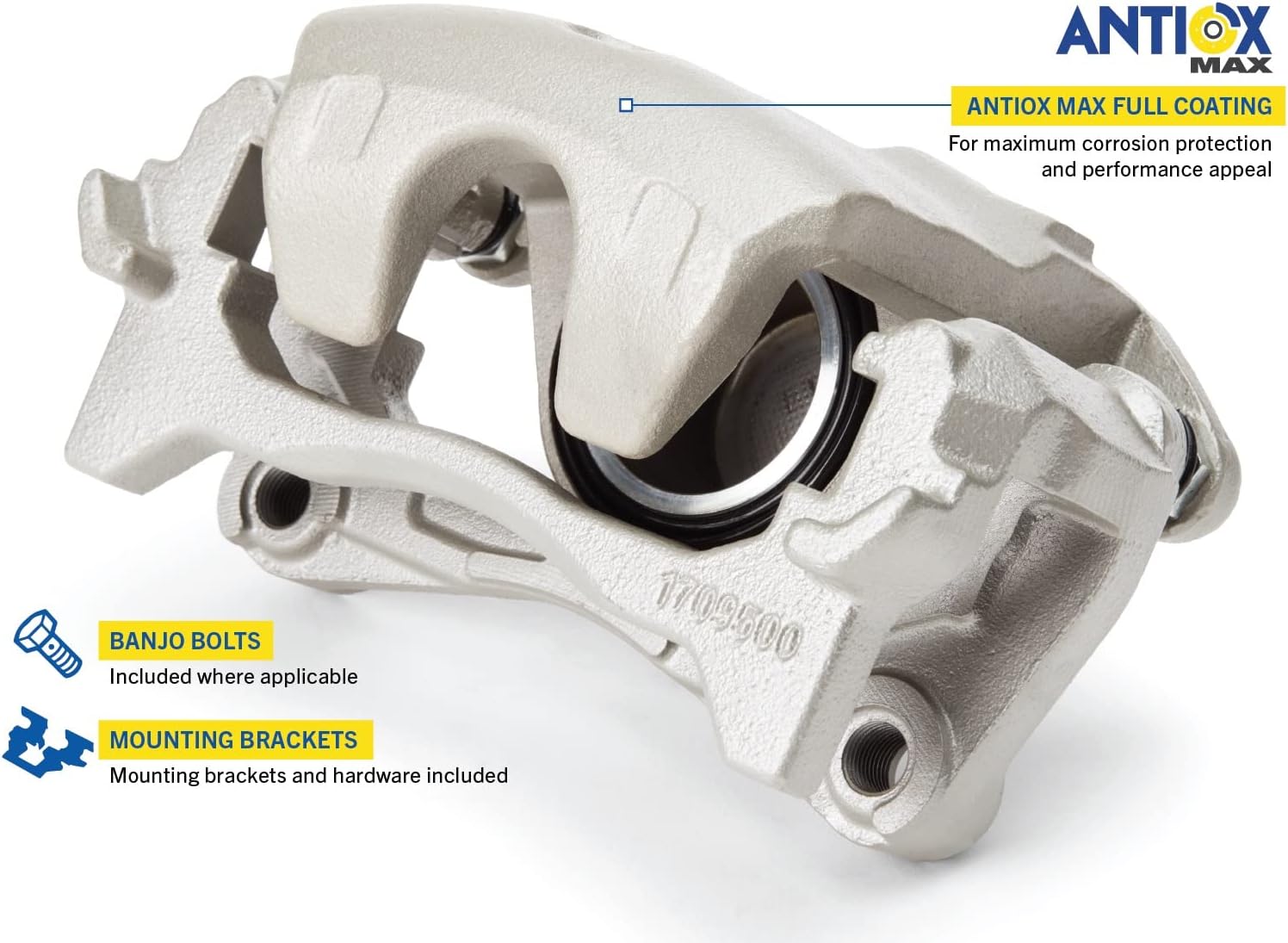 Goodyear Brakes GY5277A | Coated Rear Driver Side Brake Caliper fits Cadillac DeVille 02-00; Chevrolet Astro 05-03, Silverado 1500 02-99, Suburban 1500 01-00, Tahoe & More - See Applications Below