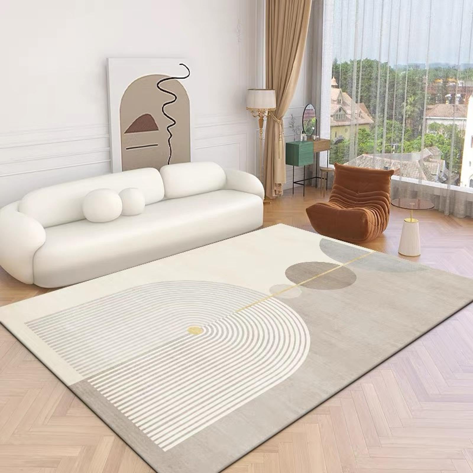 Tapis de chambre à coucher style nordique pour ambiance cocooning