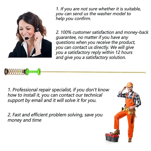 Miniatura 6 de DC97-16350S DC97-16350U DC97-16350T DC97-16350E Varillas de suspensión (26.4 pulgadas) reemplazan a las varillas DC97-16350D, aptas para Samsung