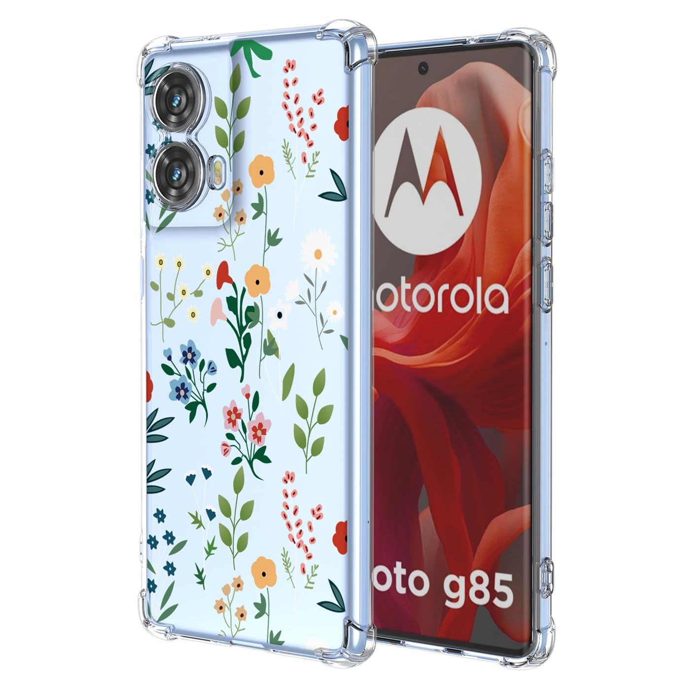 Cover per Motorola Moto Edge 50 Fusion, Custodia Antiurto Trasparente