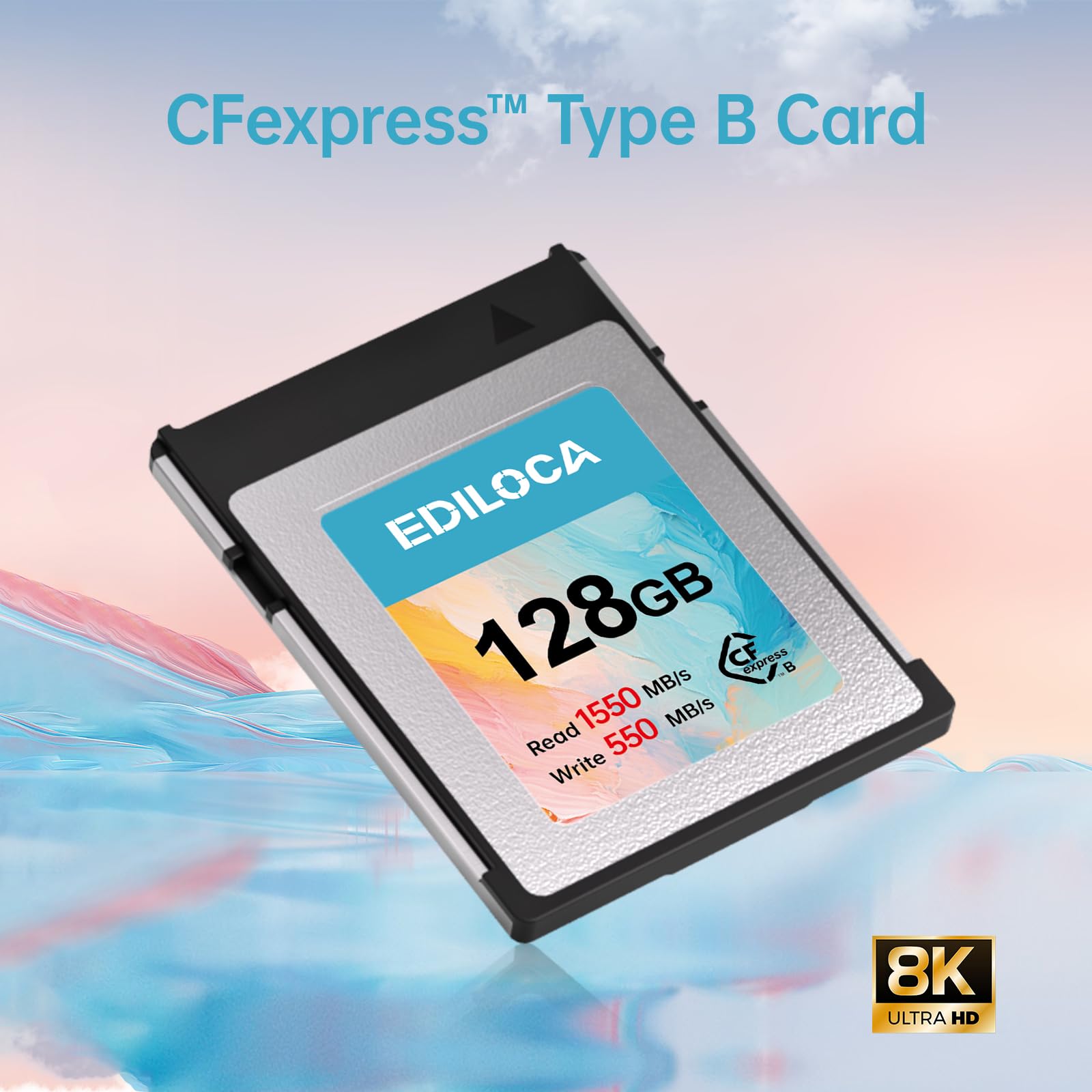 Ediloca EF5 128GB CFexpress Type B CompactFlash Memory Card Max Read 1550MB/s Ma - Picture 2 of 7
