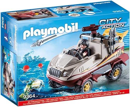 Playmobil Camión anfibio, multicolor