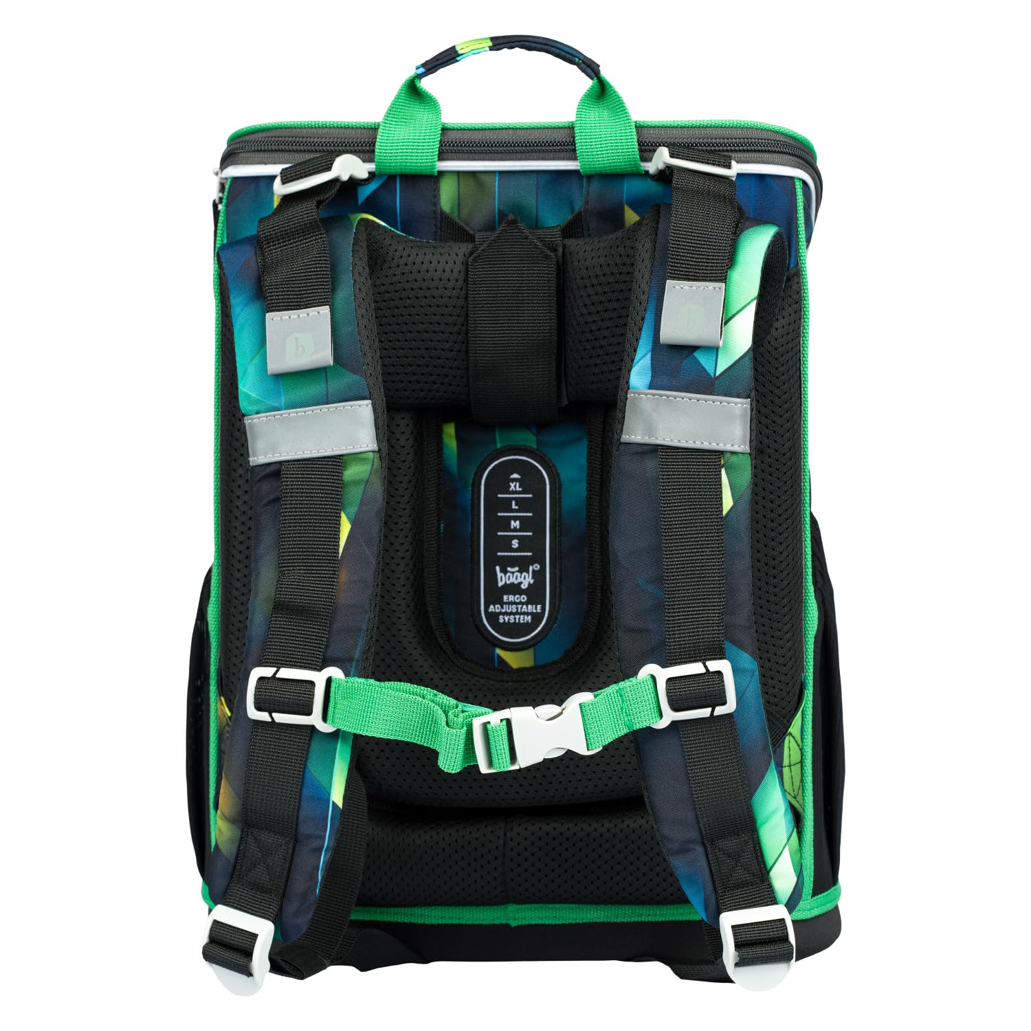 Baagl Schulranzen Jungen Set 3 Teilig, Zippy Schultasche für 1. Klasse, Grundschule Ranzen Tornister mit Brustgurt, Ergonomischer Schulrucksack (Fußballspieler)
