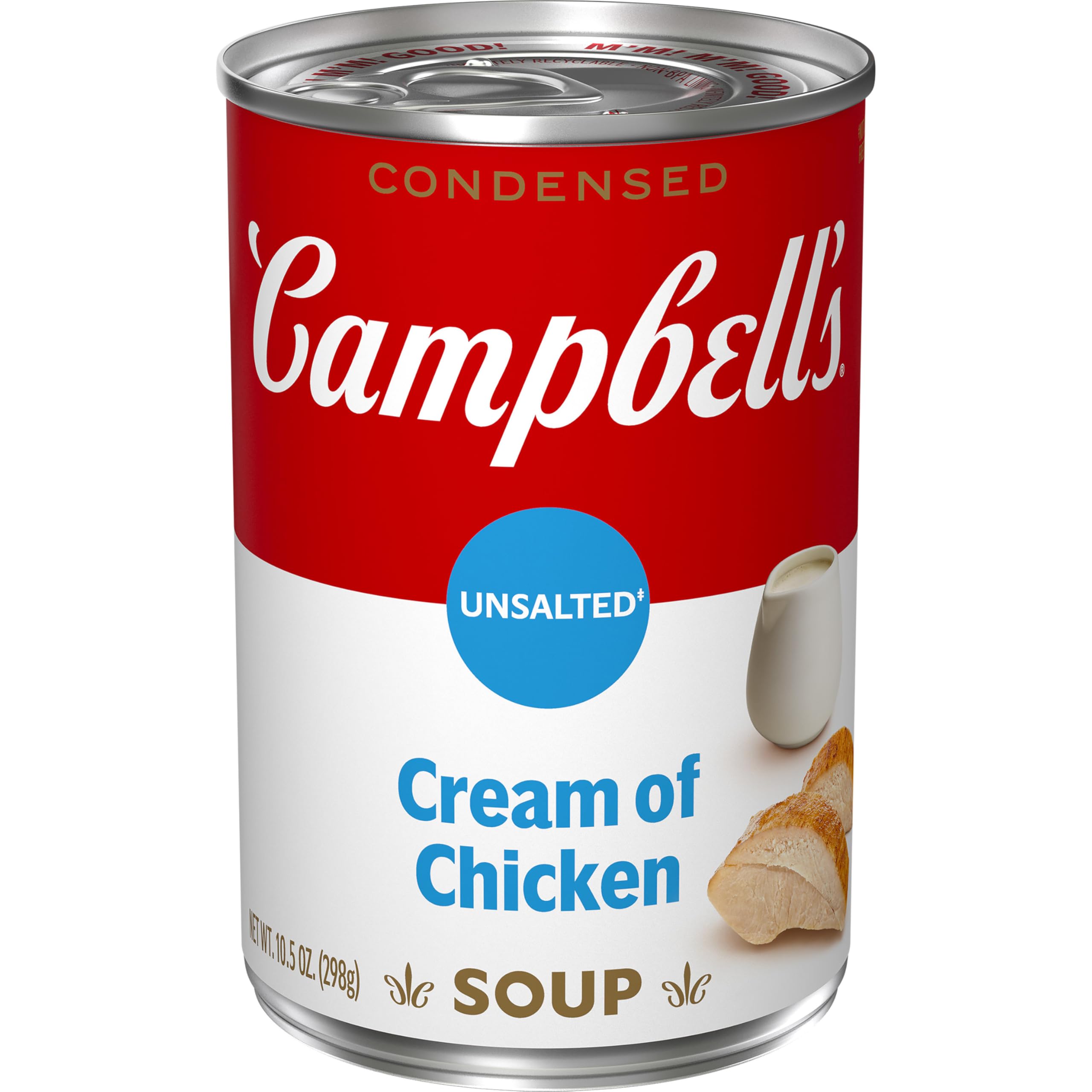 Campbell's Condensed Unsalted Cream of Chicken Soup, 10.5 oz Can