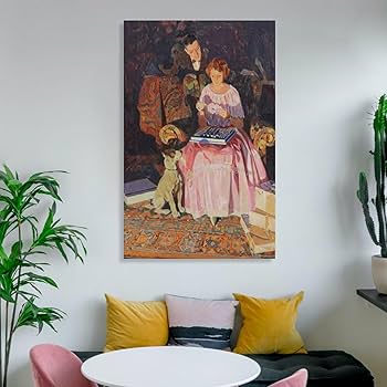 古典的な女性たちの集い 絵画　壁飾り Amazon.co.jp: Norman Rockwell ノーマンロックウェル絵画