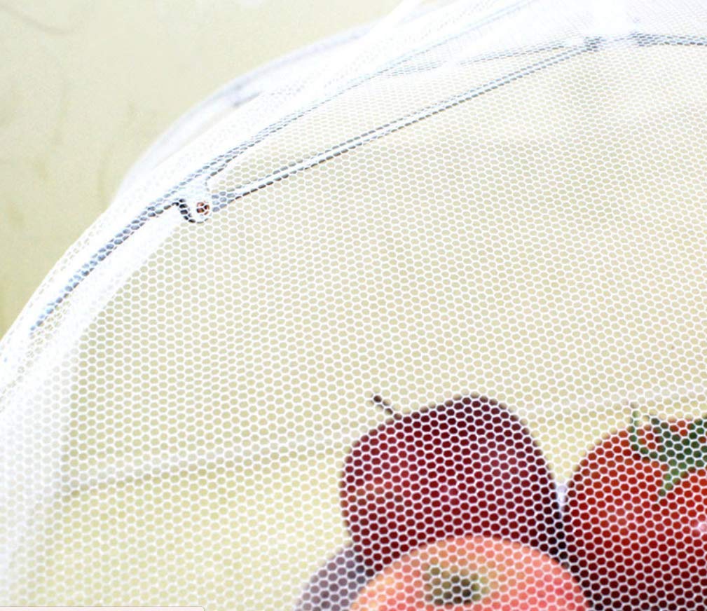 Cloches à Nourriture Pliables Anti-mouches – Lot De 6, Maille Polyester, Format Parapluie 32x32 Cm, Pour Barbecue, Pique-nique