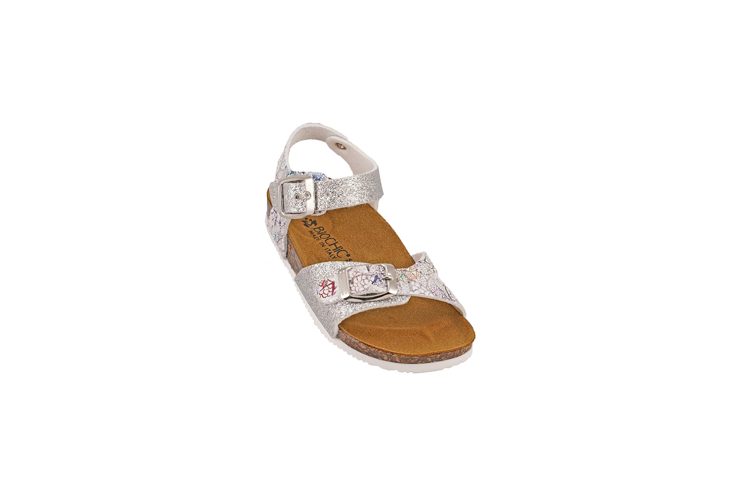 BIOCHIC012-334 Biochic Girls Sandals Glitter Grey 28 EU