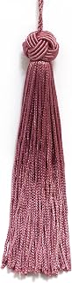 Juego de 10 rosa cabeza Chainette borla, 5.5 pulgadas, con 2, Loop, Basic Trim colección estilo # bh055 color: Dusty Rose – K13