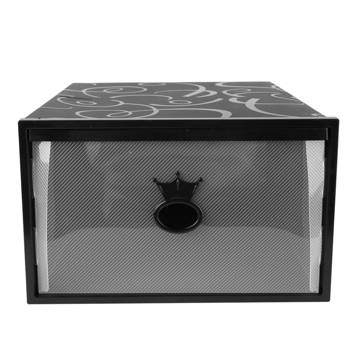 Housoutil Contenitore per Scarpe Trasparente Cassetto 33X23X14 CM Custodia Pieghevole in Plastica Ispessita Resistente All’Umidità Organizer Porta Scarpe Uomo e Donna per Armadio e