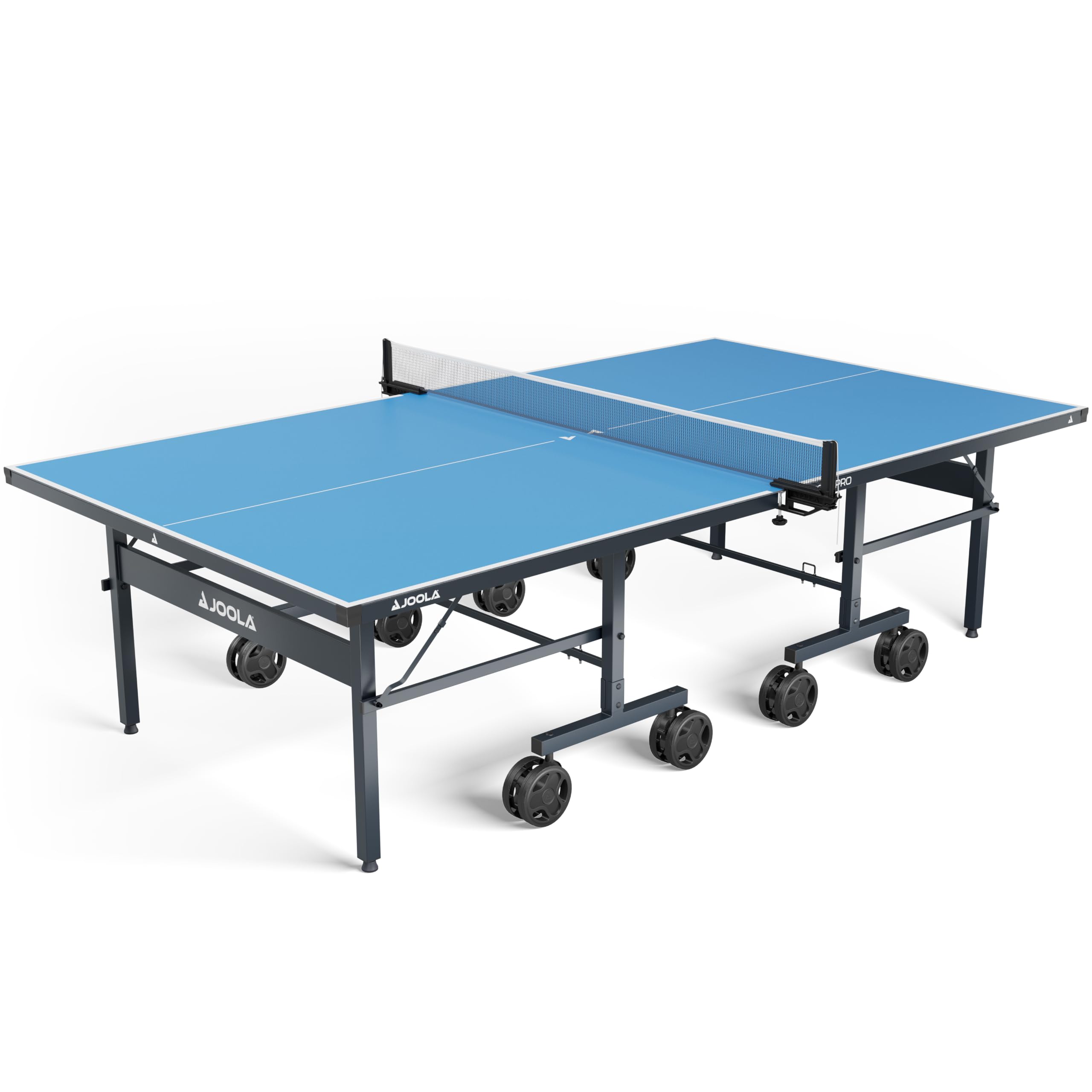 JOOLA Tischtennisplatte Nova – Outdoor Tischtennisplatte wetterfest klappbar mit Netz & Höhenverstellung