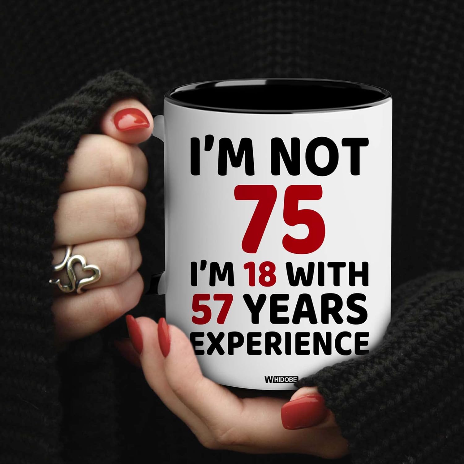 WHIDOBE 75th Birthday Gifts For Men, Women - Gift For 75 Years Old - 1951 Birthday Gift For Mom, Dad - 75 Years Old Birthday Gifts Coffee Mug - 75th Gifts For Grandma, Grandpa - Image 5