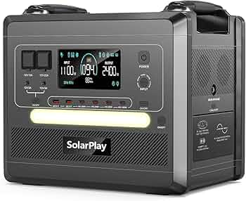 Amazon.co.jp: SolarPlay 2400W リン酸鉄 ポータブル電源 大容量