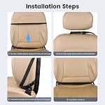 Viaviat Car Seat Protector Large Kick Mat 2 Pack Durable Water Resistant Auto Seat Back Covers with 2 Mesh Pockets Protection Against Dust Mud Scratches (Black, 2-Pack)