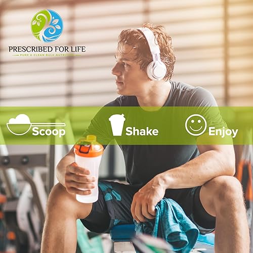 Miniatura 6 de Prescribed For Life L Glutamina en polvo  Suplemento puro de aminoácidos de L-glutamina para la salud intestinal y la recuperación muscular  Sin