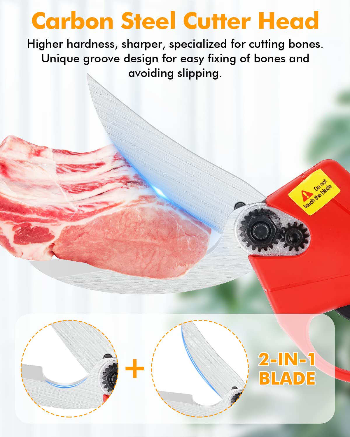Forbici da Cucina Elettriche Multifunzione per Impieghi Gravosi - Cesoie per Ossa, Carne, Pollame, Congelato, Pollo, Pesce, Frutti di Mare e Verdure