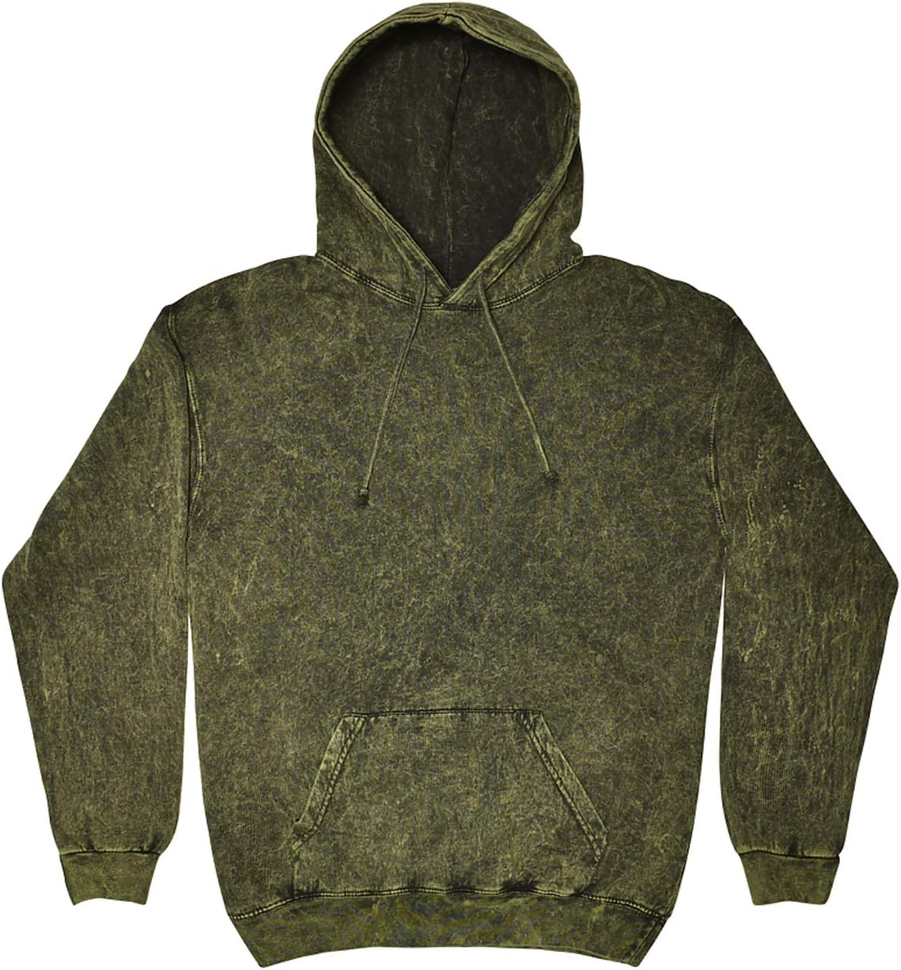 Colortone Mineral Wash Green Hoodie S-3XL Long Sleeve Pockets No Zipper Co