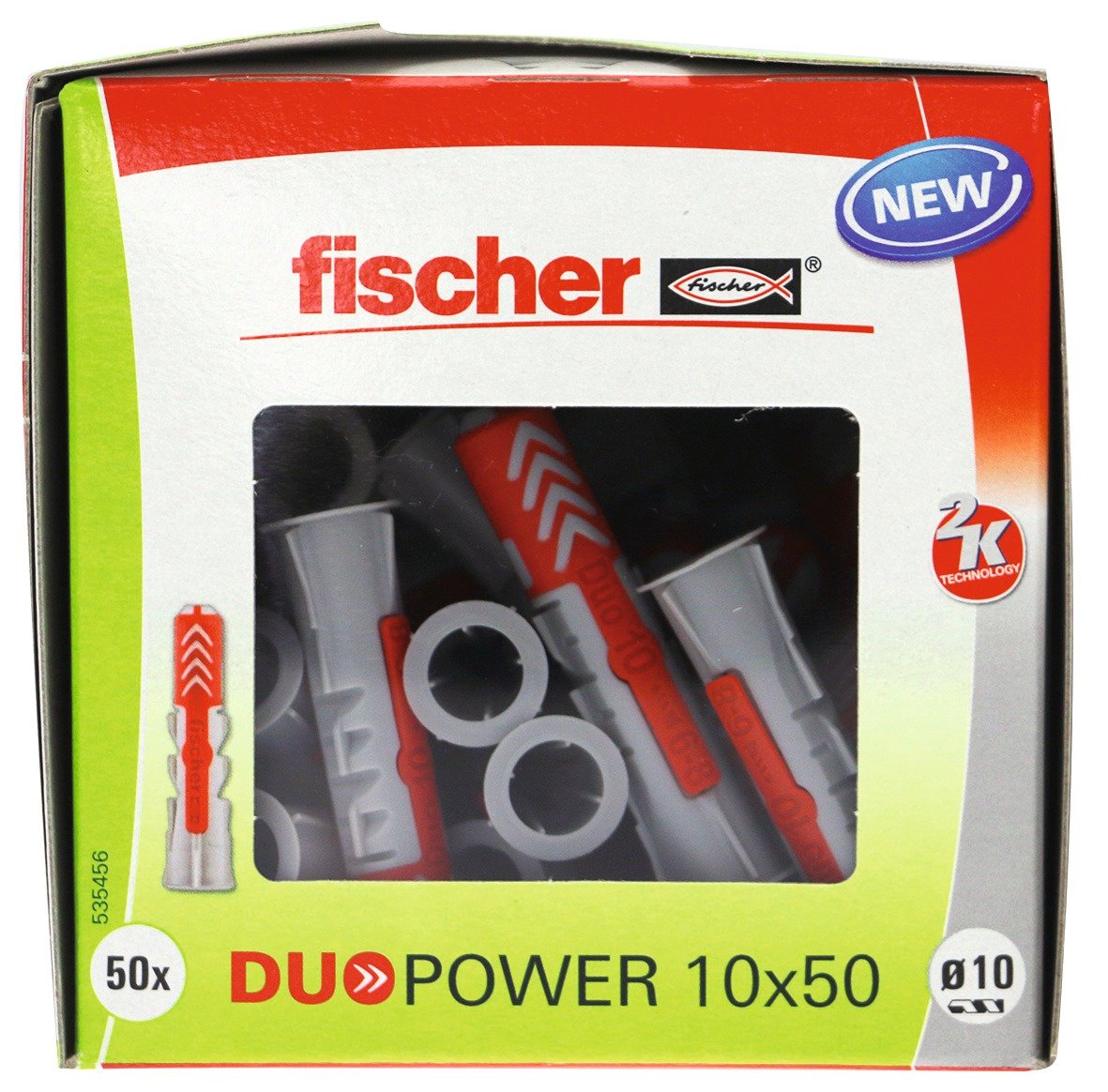 Cheville bi-​matière Duopower Fischer - Diamètre 10 mm - Vendu par 100