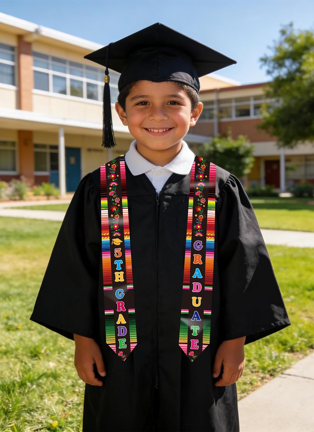 Class of 2026 Kids Graduate 5th Grade Kindergarten Stole Preschool Mexican Graduation Sash