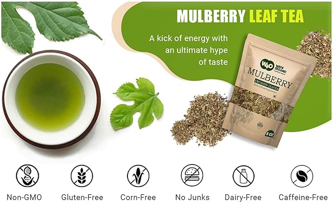 Té de Hojas de Mora 8 Onzas, Hebras Secas, Sin Cafeína miniatura 3