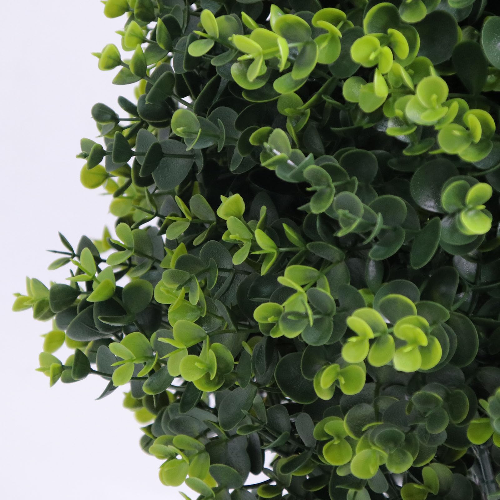 Topiky Albero Artificiale di Palla Topiaria da 17,7 Pollici, Pianta di Eucalipto Finto con Picchetto, Arbusto Verde in PE per la Decorazione del Cortile del Portico del Patio del Giardino