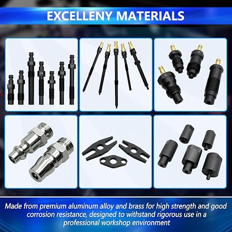 47PCS Compression and Leakage Test Kit Petrol & Diesel Compression Tester
