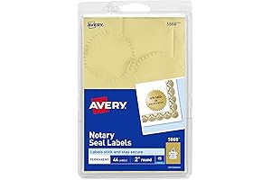 Avery Letter Gold Foil Seals (05868)