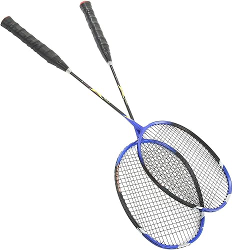 Miniatura 6 de 2Pcs Badminton Rackets Set for Outdoor Backyard Games Recreational Game Beginners Badminton Racket Carbon Alloy Ultra Light Sports Accessory for