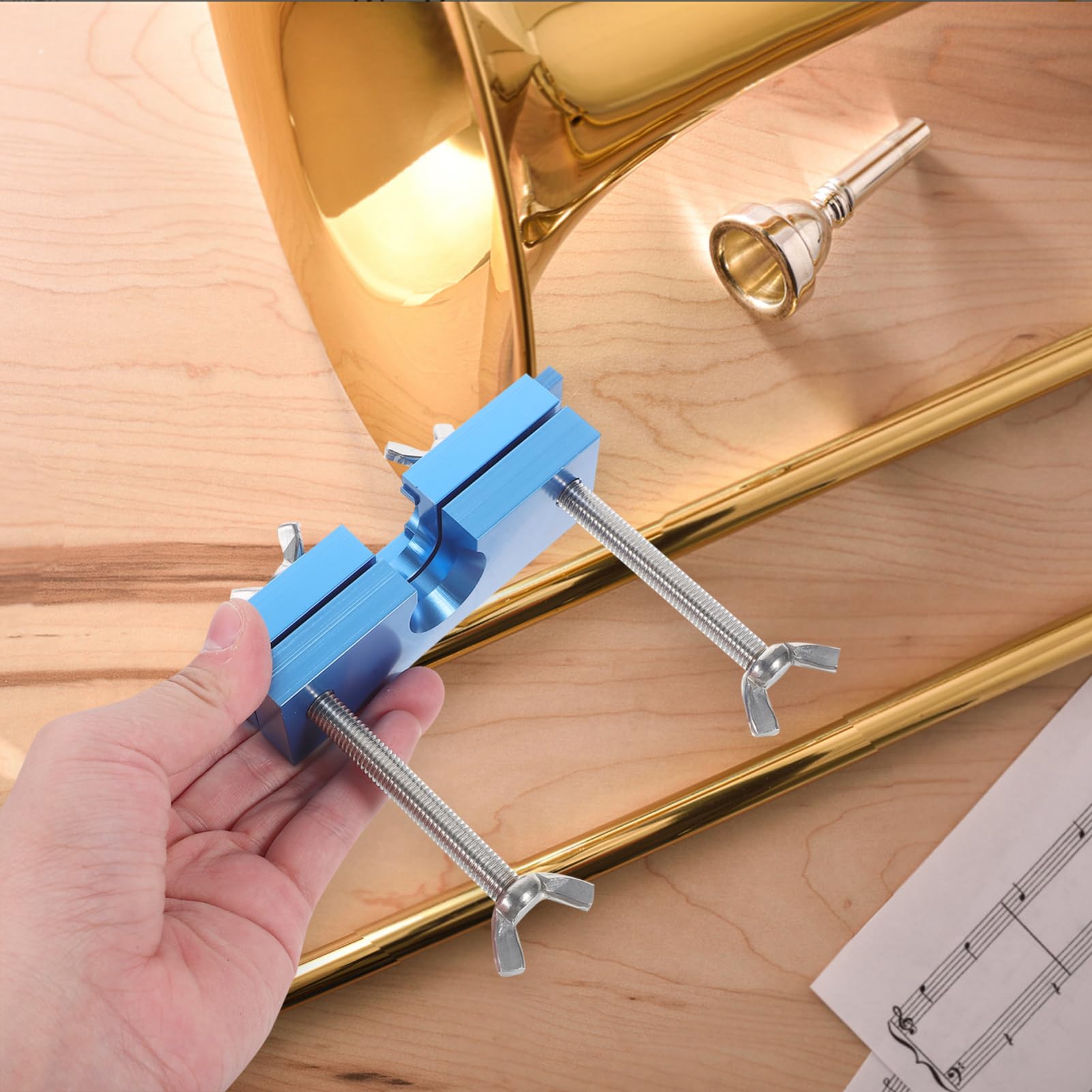 Strumento Regolabile Per Estrarre Tromba Strumento Riparazione Per Strumenti Musicali Estrattore Compatto e Leggero Per Trombone e Euphonium