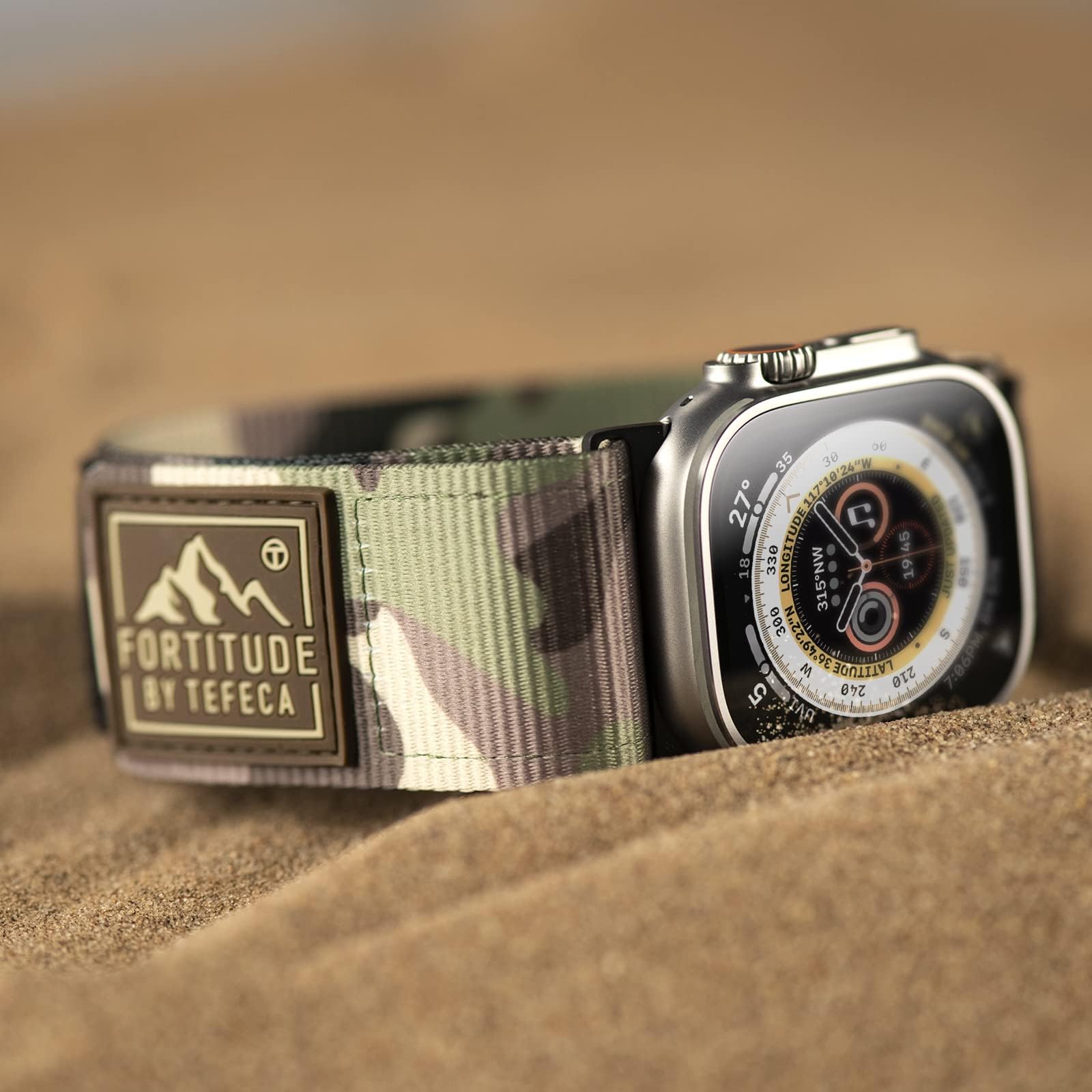Tefeca Fortitude Series Ultrawide Band Compatible with Apple Watch Ultra/Ultra2 Series 9/8/SE2/7/6/SE/5/4/3/2/1(Camo - Image 4