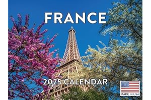 France Monthly Wall Calendar 2023