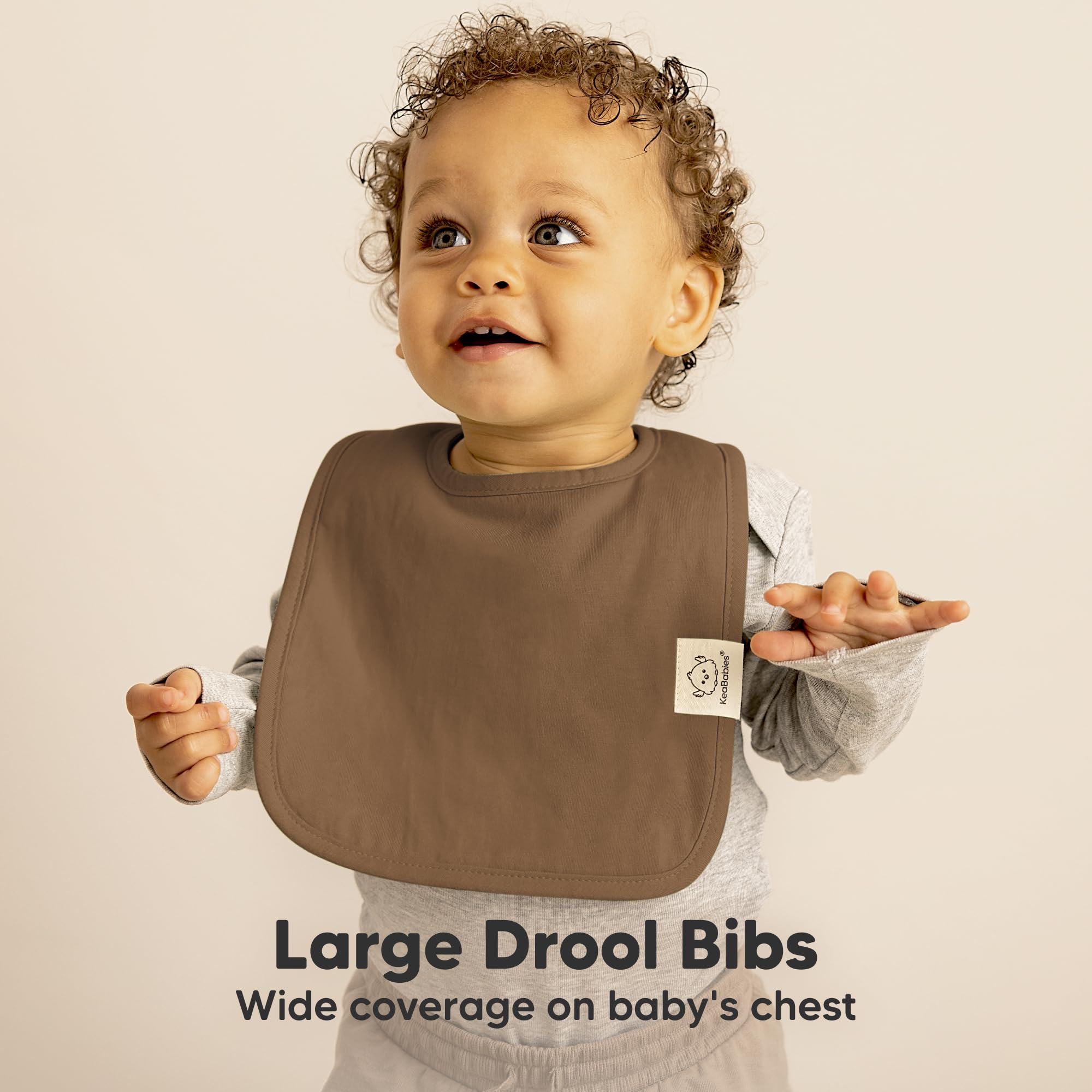 Lot De 8 Bavoirs Bio Pour Bébé Garçon Et Fille - En Coton Pour Tout-petits Et Nourrissons