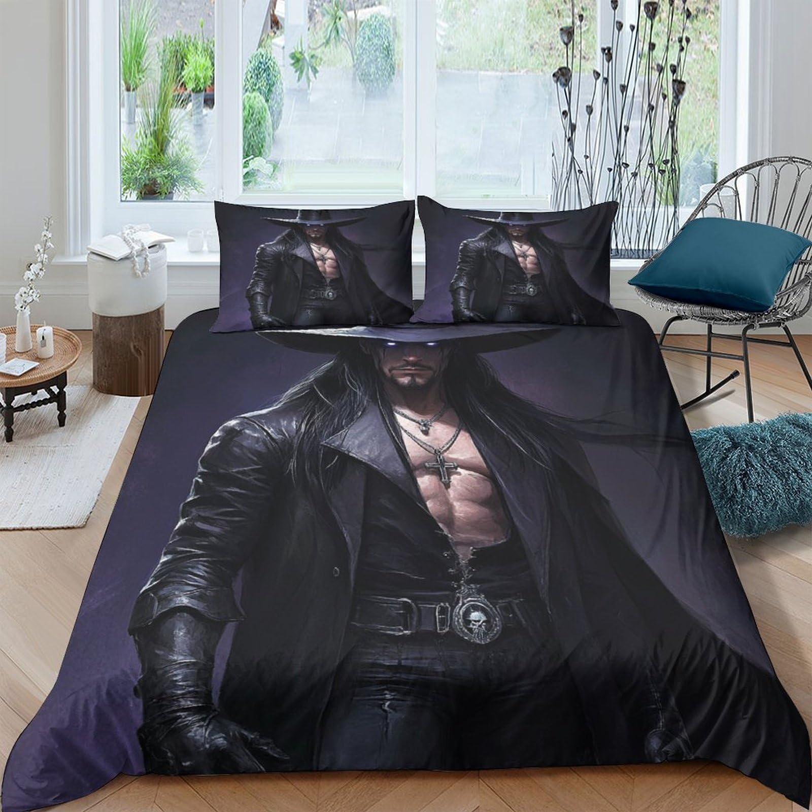 HONGBING Wrestling Comforter Covers for Boys Girls 3D Print Sports Quilt Cover Duvet Cover Bedding Set with Zipper Closure Soft Microfiber with Pillow Cases 3 Pieces King（220x240cm）