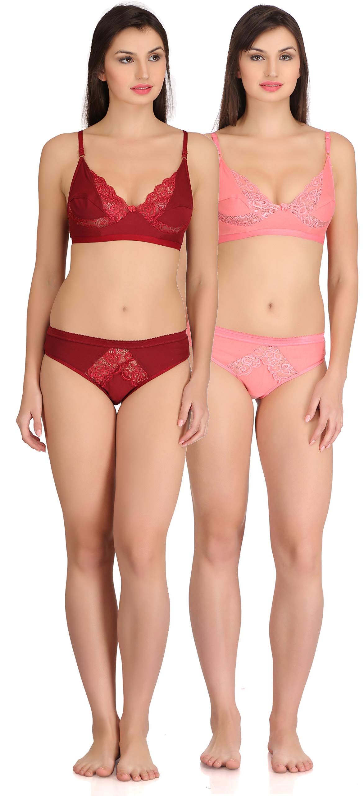 Women Cotton Bra Panty Set for Women Lingerie Set for Honeymoon Bra Panty Set for Women with Sexy Bra Panty Set for Women Innerwear-image-47