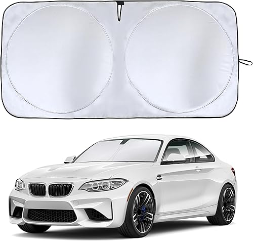 Vista 8 de EcoNour Parasol para parabrisas delantero para Jeep Wrangler, Gladiator, Rubicon, XS (60 x 21 pulgadas)