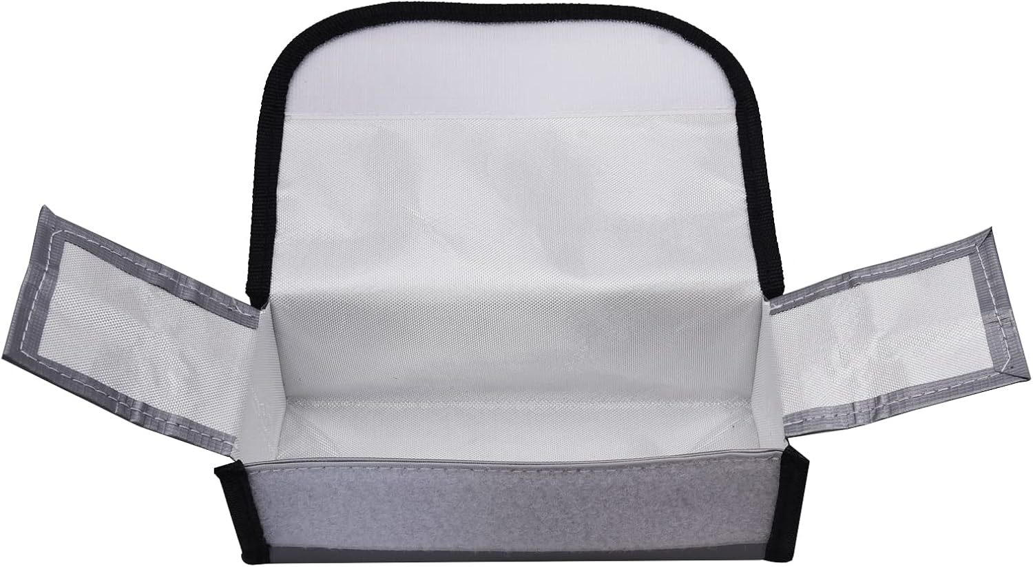 Blomiky 3 Pack 18.5 * 7.5 * 6cm Li-polymer Fireproof Explosionproof Safe Bag Suitable Case for 3.7V 7.4V 11.1V 14.8V 22.2V 100mAh-8000mAh Lithium-ion Li-Po or Ni-CD Ni-MH Battery/Lipo Case *3