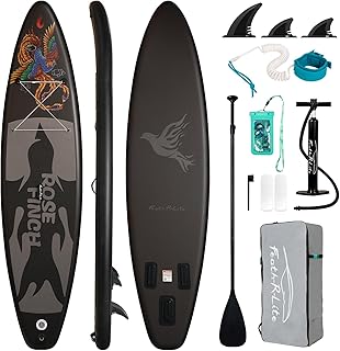 FEATH-R-LITE Aufblasbare Stand Up Paddle Boards Multifunktionale Paddleboard Mit Handpumpe, Sup Rucksack, Leine, Einstellbares Paddel, Für Erwachsene, Aller Fertigkeitsstufen