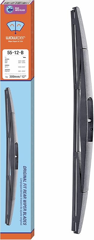 Palheta do limpador traseiro WOWIPER 12-B para Honda CR-V, Jeep Wrangler, Outlander e outros – 30,48 cm