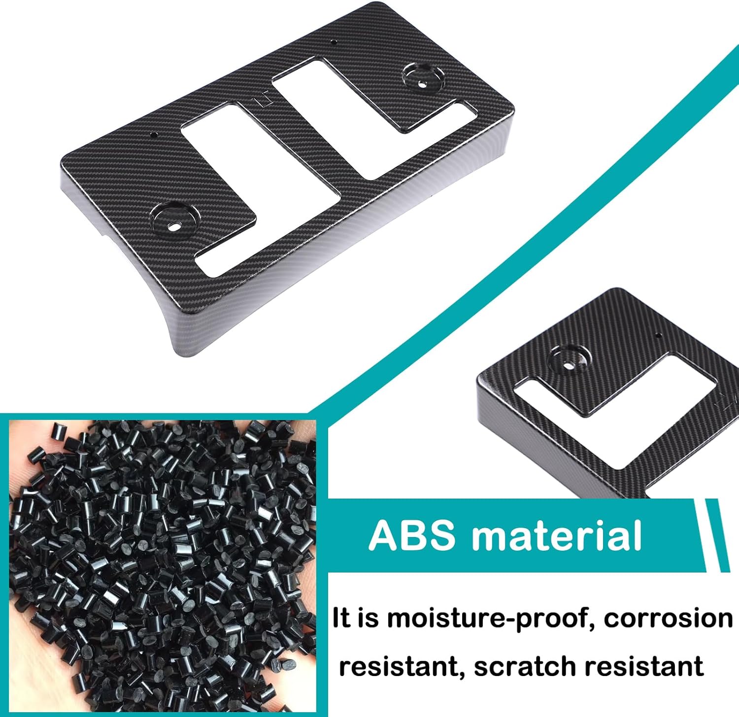 Front License Plate Bracket Holder Frame Compatible with Nissan Titan 2016-2024 License Plate Base Bracket Decorative Accessories (Carbon Fiber Pattern)