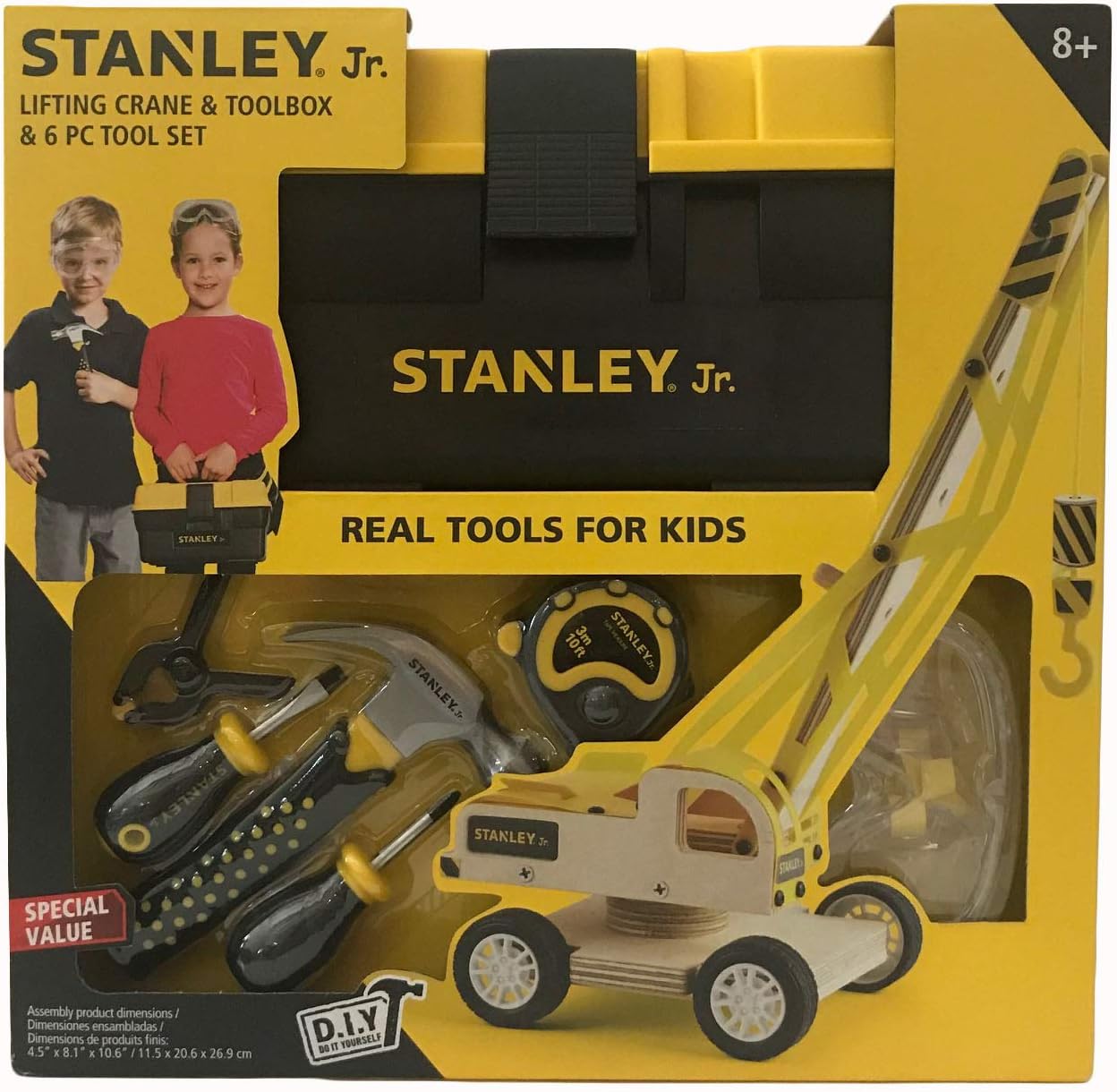 Stanley Jr. Lifting Crane, Tool Box and 6 Piece Tool Set Amazon.co.uk DIY & Tools