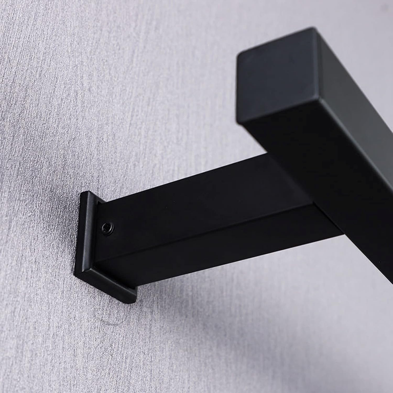 Towel Warmer Drying Rack Wall Mounted Electric Black Heated Towel Rack with 5 Bars, 89W 304 Stainless Steel Heated Towel Rail Radiator for Bathroom (Hardwired)