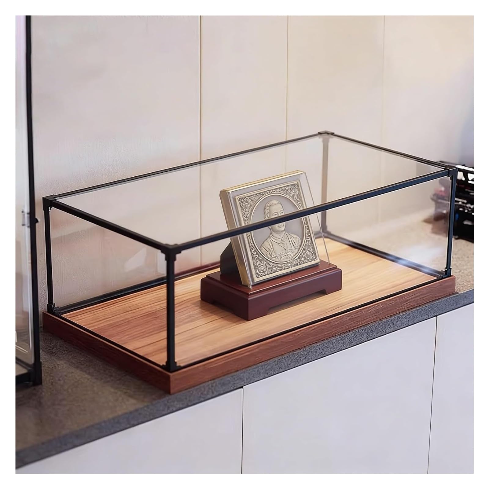 Clear Plastic Showcase, Transparent Acrylic Display Case For Multiple Sizes(25x25x25cm(10"x10"x10"))