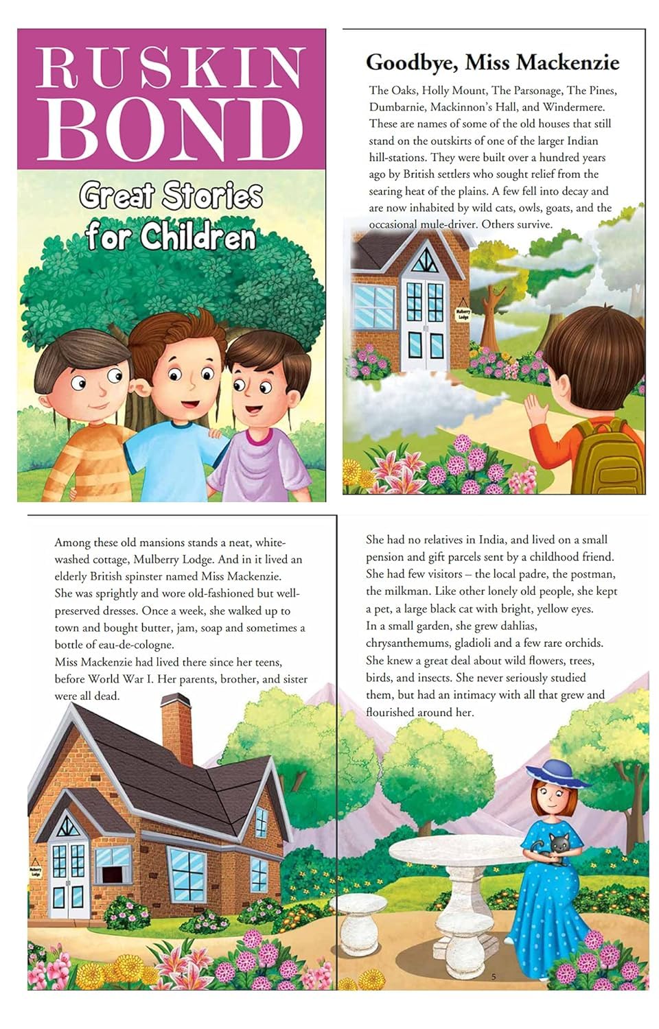 Ruskin Bond Short Stories - Juego de 8 libros de cuentos infantiles más vendidos