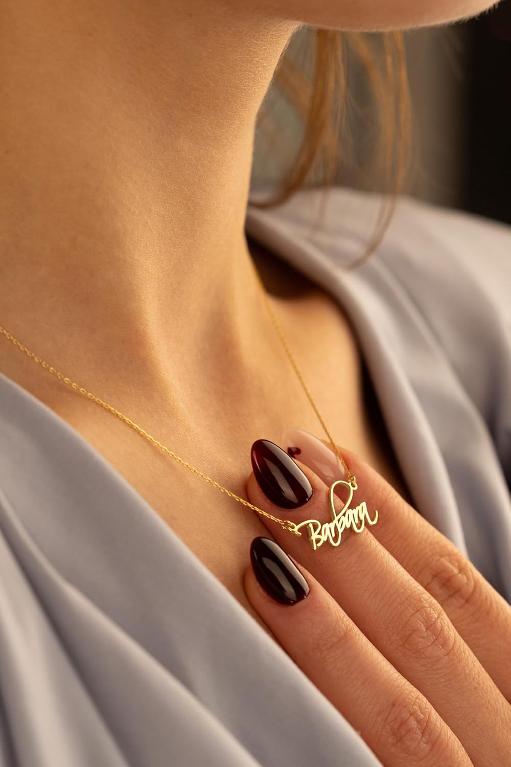925 Sterling Custom Name Necklace for Women, Gold, Rose and Silver Color Options, Personalized Necklaces for Women with various Chain Lengths, Silver Initial Necklaces for Women - Gifts For Her