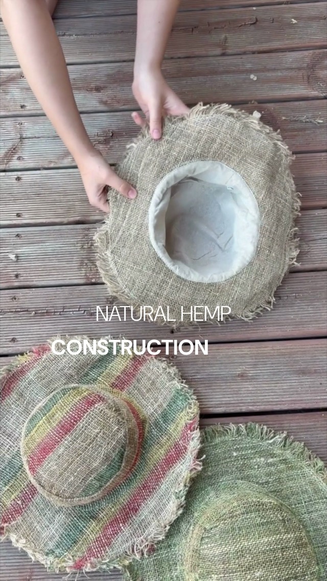 Sombrero de sol de cáñamo con ala ancha talla M/L/XXL miniatura 7